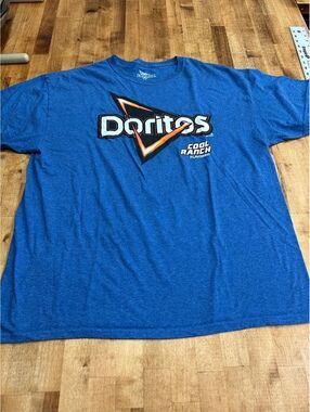 Doritos Cool Ranch Graphic T-Shirt XL Blue Cotton Blend